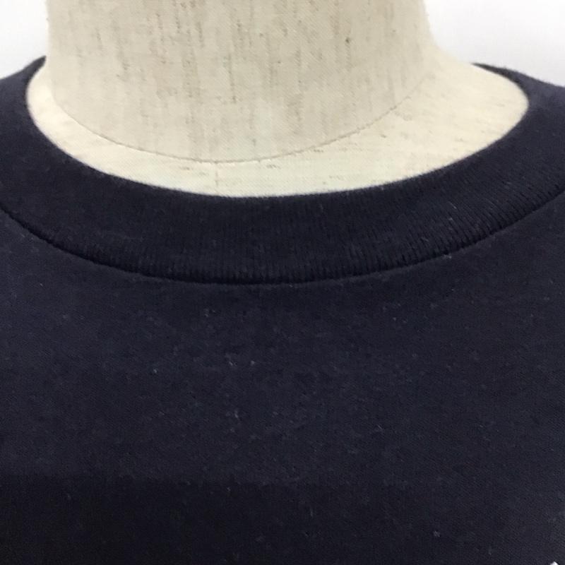 マジェスティック MAJESTIC Tシャツ 半袖 半袖カットソー プリントTシャツ クルーネックカットソー L ロゴ、文字 紺 / ネイビー /  メンズ USED 古着 中古 10111138