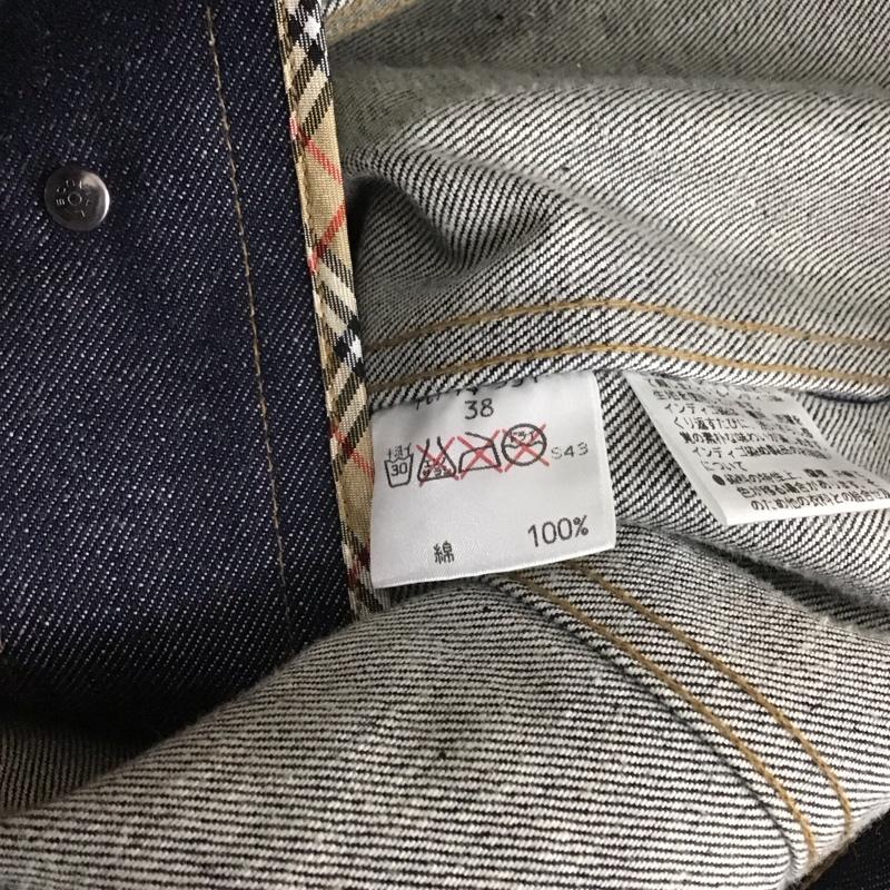 バーバリーブルーレーベル BURBERRY BLUE LABEL ジャケット、上着 ジャケット、ブレザー デニムジャケット カラージャケット 長袖ジャケット Gジャン 36 無地 インディゴ / インディゴ / レディース USED 古着 中古 10108470