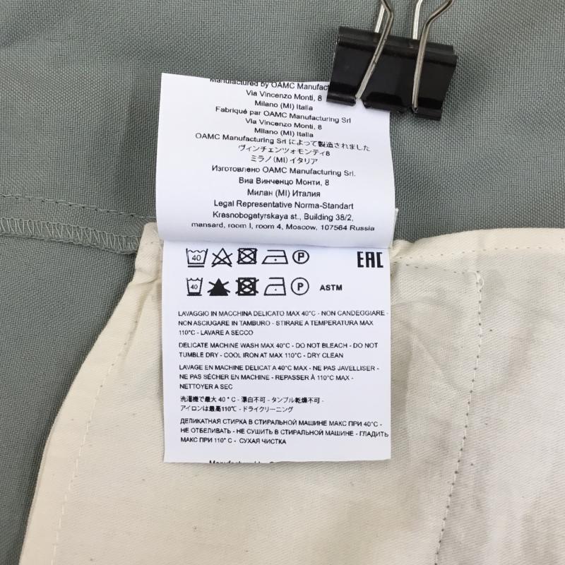 オーエーエムシー OAMC パンツ ワークパンツ、ペインターパンツ OAMC ドローコードクロップドパンツ 23E28OAU50 L 無地 薄緑 / ライトグリーン /  メンズ USED 古着 中古 10124745