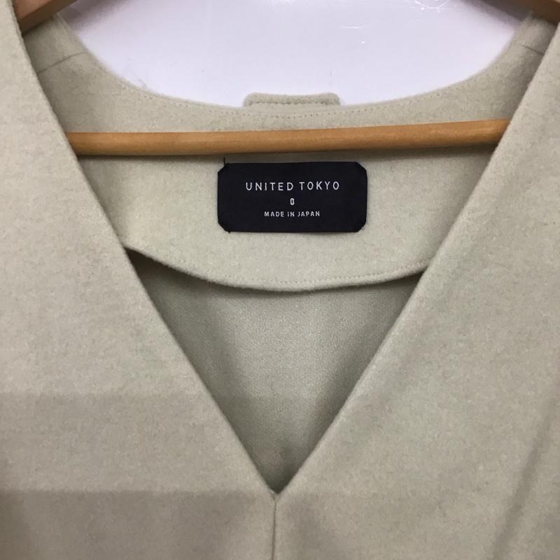 ユナイテッドトウキョウ UNITED TOKYO ベスト ベスト 500557002 Vneck side belt vest 0 無地 薄緑 / ライトグリーン / レディース USED 古着 中古 10137411