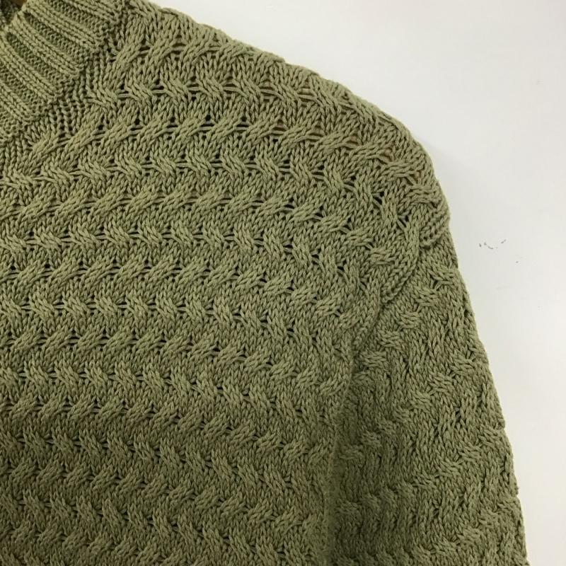 ビーミングライフストアバイビームス B:MING LIFESTORE by BEAMS ニット、セーター 長袖 M 無地 カーキ / カーキ / メンズ USED 古着 中古 10136894