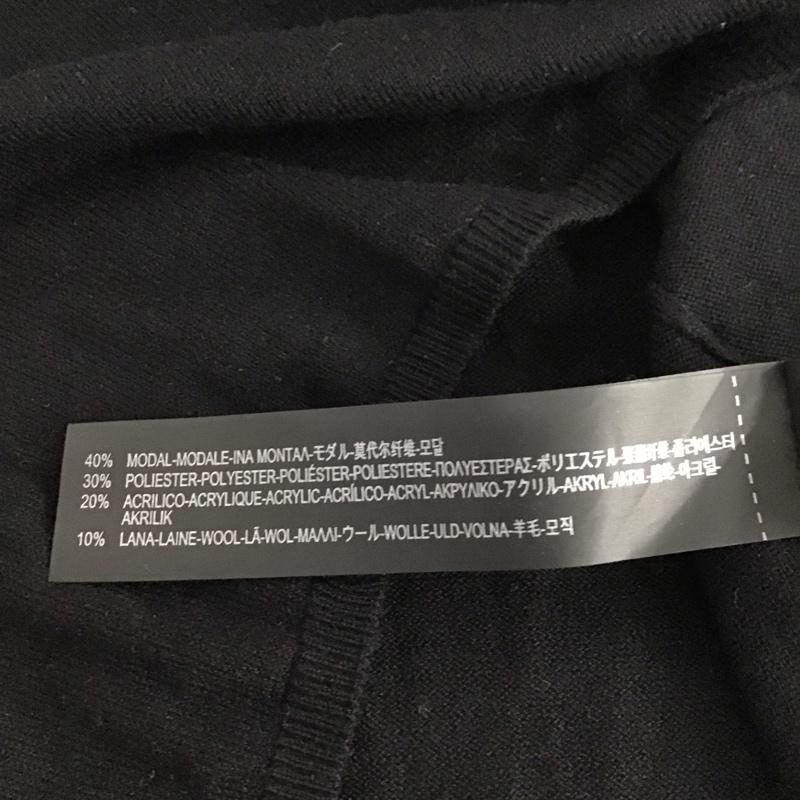 ザラニット ZARA KNIT ニット、セーター 半袖 0367/009/800 L 無地 黒 / ブラック / レディース USED 古着 中古 10133736