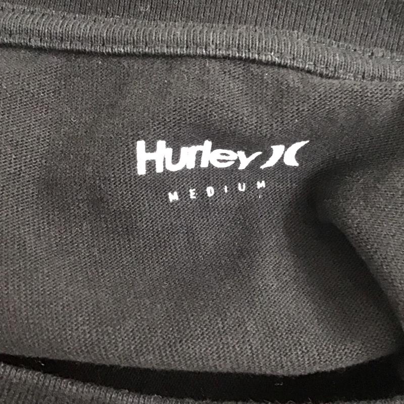 ハーレー Hurley カットソー 長袖 長袖カットソー クルーネックカットソー ロングスリーブカットソー M ロゴ、文字 黒 / ブラック /  メンズ USED 古着 中古 10110873