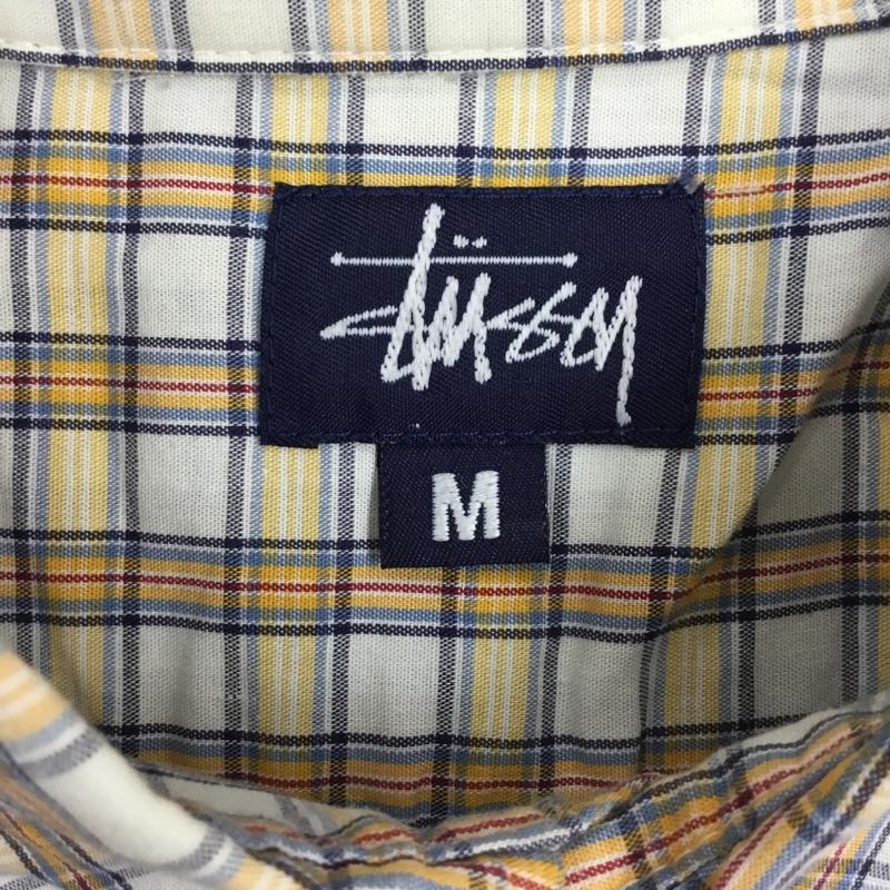 ステューシー STUSSY シャツ、ブラウス 半袖 半袖シャツ カラーシャツ 半袖カットソー チェックシャツ M チェック マルチカラー / マルチカラー / メンズ USED 古着 中古 10106408