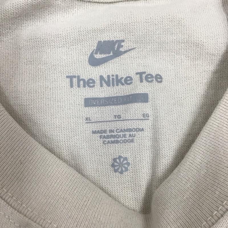 ナイキ NIKE Tシャツ 半袖 FB9767-104 メンズオーバーサイズドTシャツ 半袖カットソー クルーネックカットソー XL ロゴ、文字 ベージュ / ベージュ /  メンズ USED 古着 中古 10111021