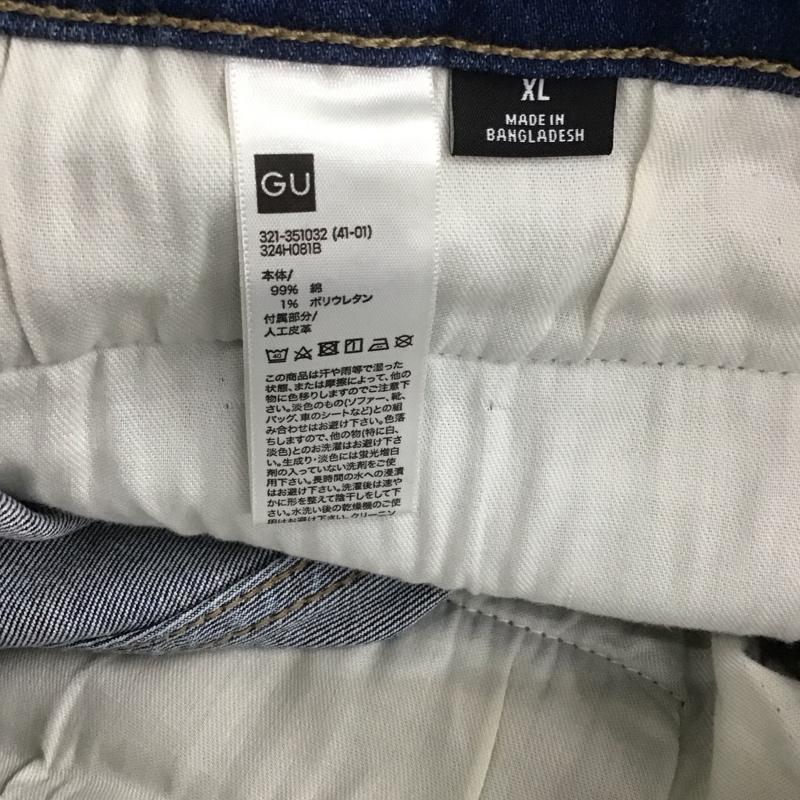ジーユー GU パンツ デニム、ジーンズ 321-351032 UNDERCOVER スリムダメージジーンズ XL ダメージ加工 青 / ブルー / メンズ USED 古着 中古 10107060