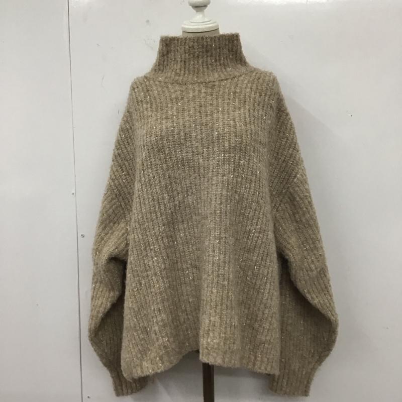フリークスストア FREAK S STORE ニット、セーター 長袖 FREE 無地 ベージュ / ベージュ /  レディース USED 古着 中古 10111409