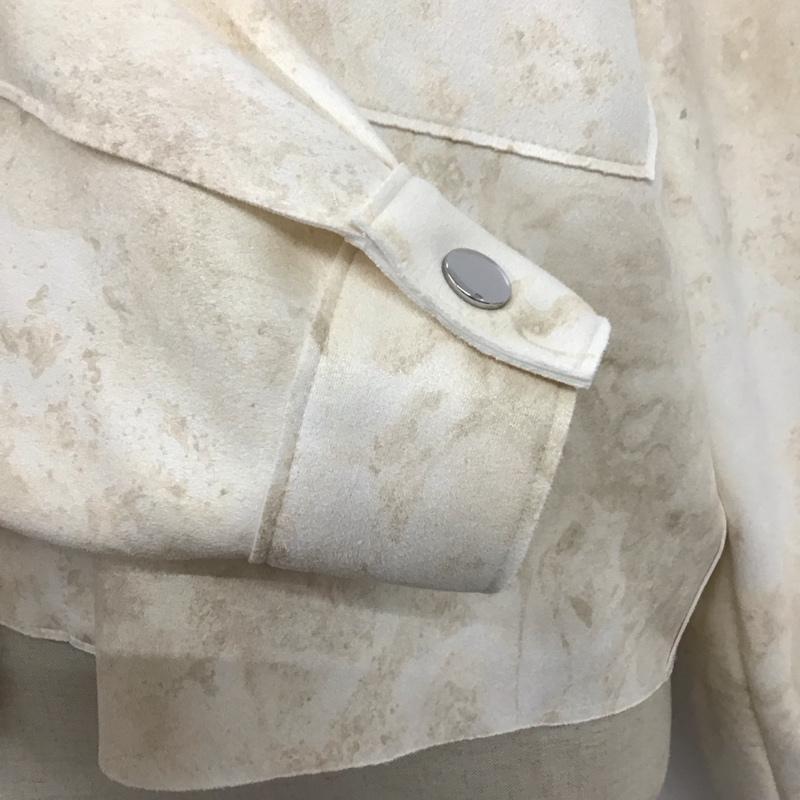 ザラ ZARA ジャケット、上着 ジャケット、ブレザー 8372 524 712 フェイクスエード M アイボリー / アイボリー / X ベージュ / ベージュ / レディース USED 古着 中古 10122068
