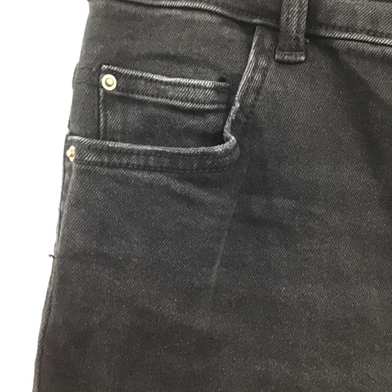 ザラ ZARA パンツ デニム、ジーンズ ブラックデニム 40 無地 黒 / ブラック / メンズ USED 古着 中古 10134838