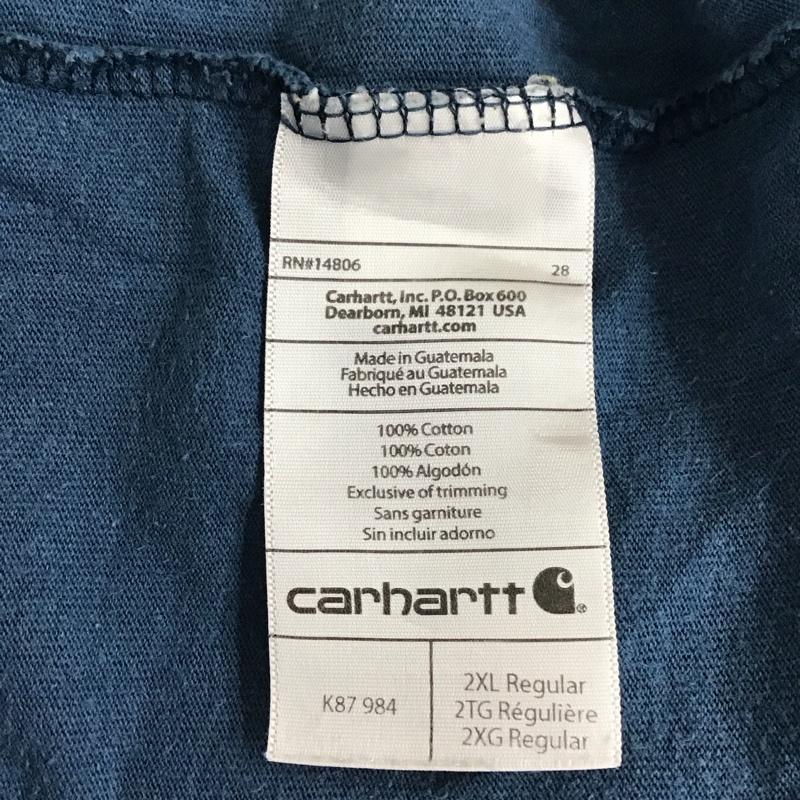 古着 USED Tシャツ 半袖 半袖カットソー プリントTシャツ クルーネックカットソー XXL ロゴ、文字 青 / ブルー / メンズ USED 古着 中古 10119937