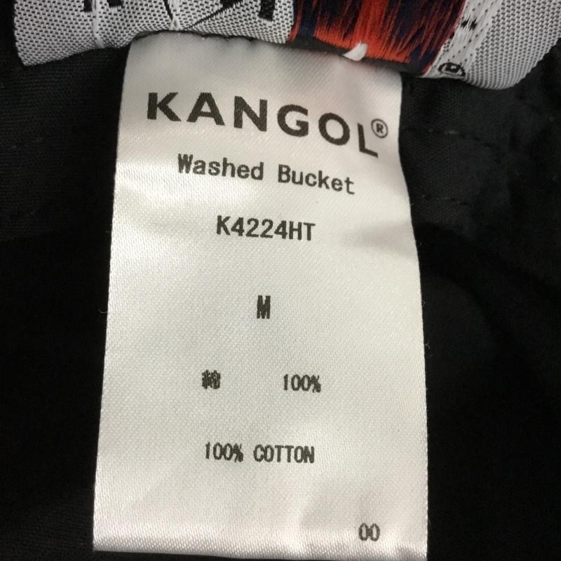 カンゴール KANGOL 帽子 ハット K4224HT Washed Bucket バケットハット ロゴ、文字 黒 / ブラック / メンズ USED 古着 中古 10131200