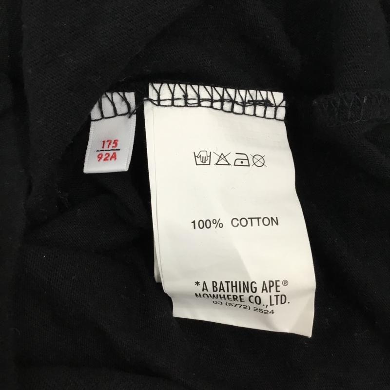 エーエイプバイアベイシングエイプ AAPE BY A BATHING APE カットソー 長袖 長袖カットソー クルーネックカットソー プリントTシャツ ロングスリーブカットソー M プリント 黒 / ブラック /  メンズ USED 古着 中古 10111293