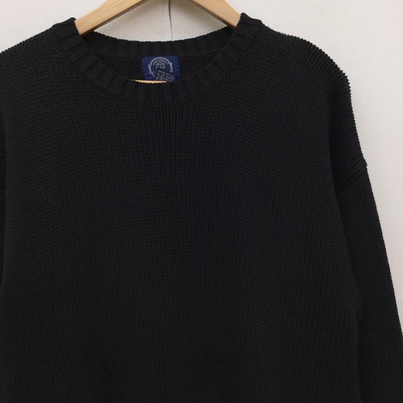 ギャップ GAP ニット、セーター 長袖 old gap 90s L 無地 黒 / ブラック / メンズ USED 古着 中古 10137783