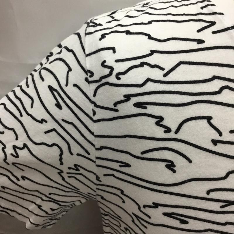ナイキ NIKE Tシャツ 半袖 半袖カットソー プリントTシャツ クルーネックカットソー スポーツウェア M プリント 白 / ホワイト / X 黒 / ブラック / メンズ USED 古着 中古 10109462