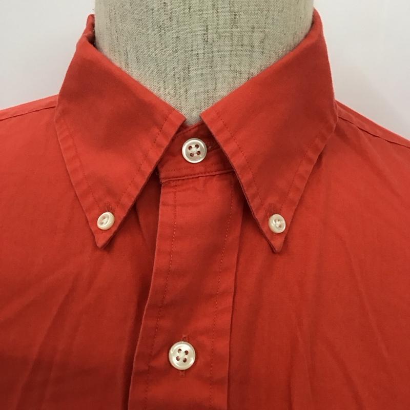 ラルフローレン RALPHLAUREN シャツ、ブラウス 半袖 半袖シャツ カラーシャツ 半袖カットソー 無地シャツ M ロゴ、文字 赤 / レッド /  メンズ USED 古着 中古 10109567
