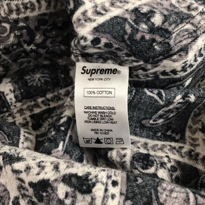 シュプリーム Supreme ジャケット、上着 ジャケット、ブレザー 16AW BrokenPaisleyFlannelZipShirt ジップアップジャケット S プリント 白 / ホワイト / X 黒 / ブラック / X 灰 / グレー / メンズ USED 古着 中古 10140323