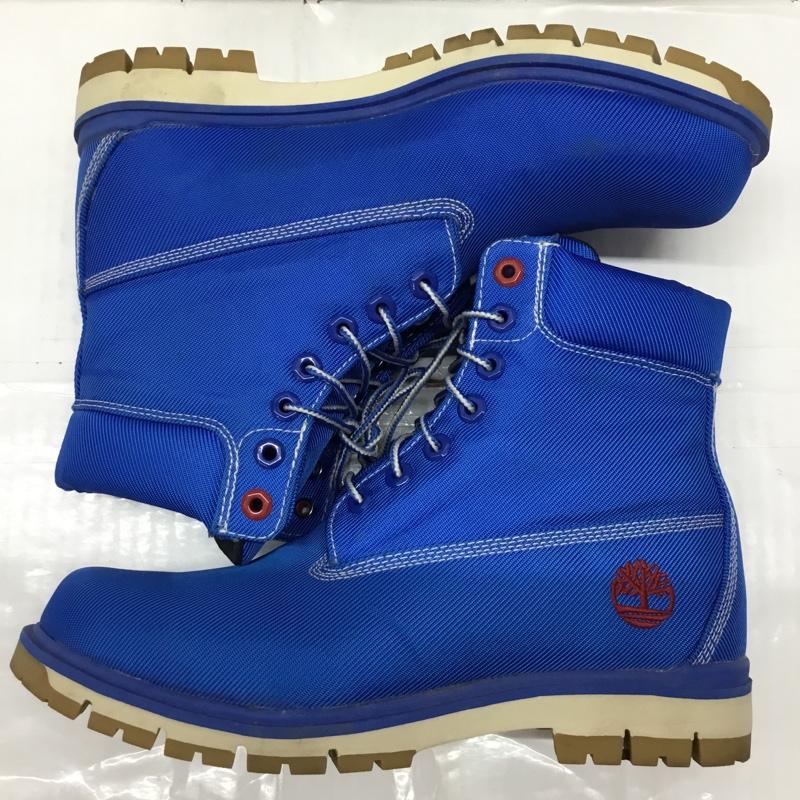ティンバーランド Timberland ブーツ 一般 A1498 A1M8M RADFORD CANVAS BOOT 26.5cm 26.5cm ワンポイント 青 / ブルー / メンズ USED 古着 中古 10109592