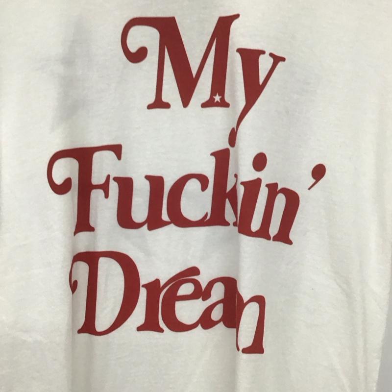 エム M Tシャツ 半袖 半袖カットソー プリントTシャツ クルーネックカットソー M ロゴ、文字 白 / ホワイト / メンズ USED 古着 中古 10139038