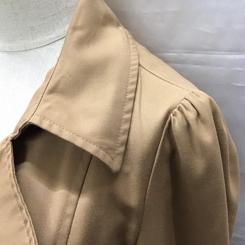 ダズリン dazzlin コート トレンチコート 021610000102 Aラインコート M 無地 茶 / ブラウン / レディース USED 古着 中古 10123425