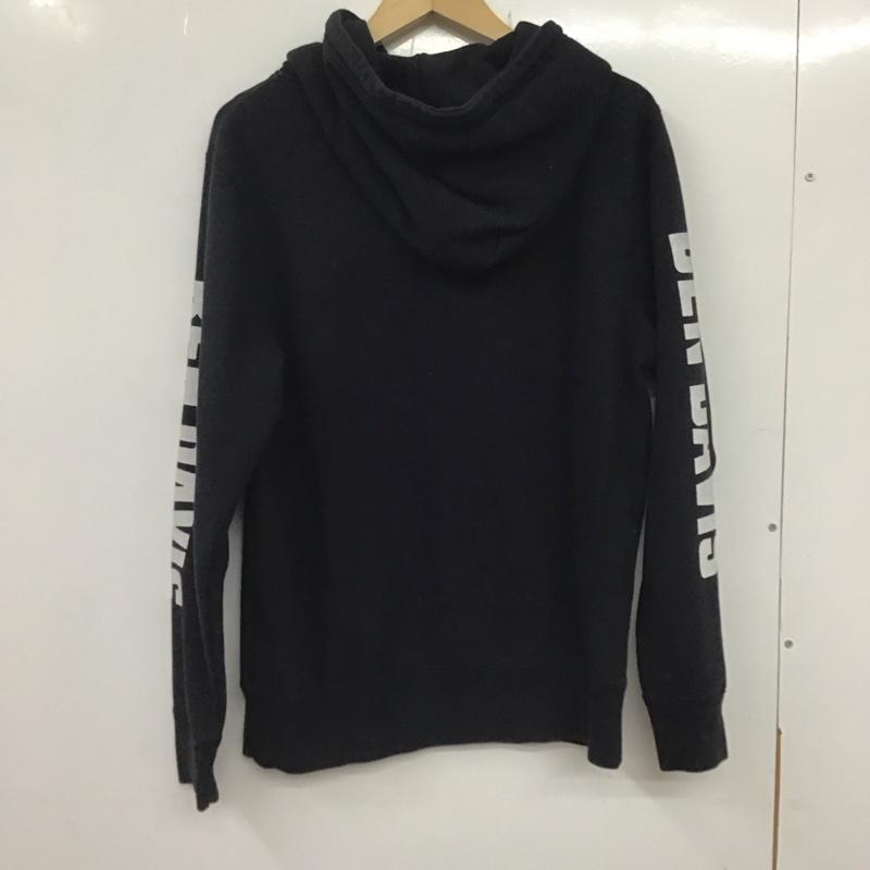 ベンデイビス BEN DAVIS パーカー 長袖 長袖パーカー プルオーバーパーカー スウェット L プリント 黒 / ブラック / メンズ USED 古着 中古 10133629