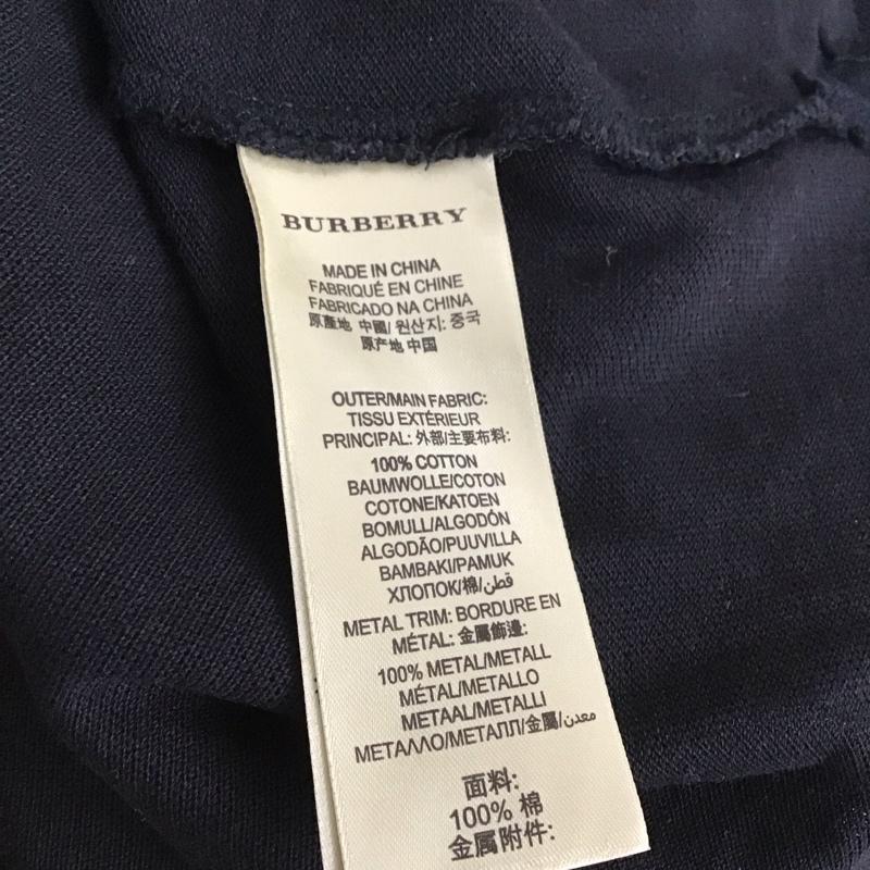 バーバリーブリット Burberry Brit ポロシャツ 半袖 半袖ポロシャツ 半袖カットソー カラーシャツ M ロゴ、文字 黒 / ブラック / メンズ USED 古着 中古 10131126