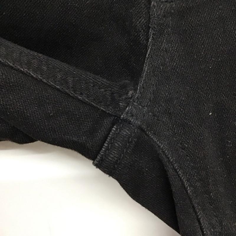 ミニマル mnml パンツ デニム、ジーンズ デニムパンツ スリムパンツ カジュアルパンツ ストレッチパンツ 裾ジップアップ 34インチ 無地 黒 / ブラック / メンズ USED 古着 中古 10136571