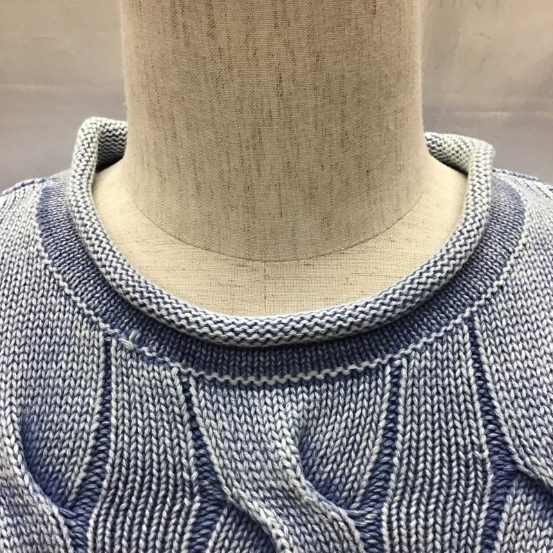 ポロラルフローレン POLO RALPH LAUREN ニット、セーター 長袖 長袖ニットカットソー ニット セーター クルーネックニット XL 青 / ブルー / メンズ USED 古着 中古 10111687