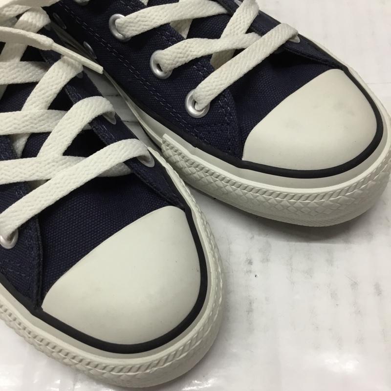 コンバース CONVERSE スニーカー スニーカー 1CL790 ローカット ALL STAR 23cm 23.0cm ロゴ、文字 紺 / ネイビー / X 白 / ホワイト / レディース USED 古着 中古 10106631