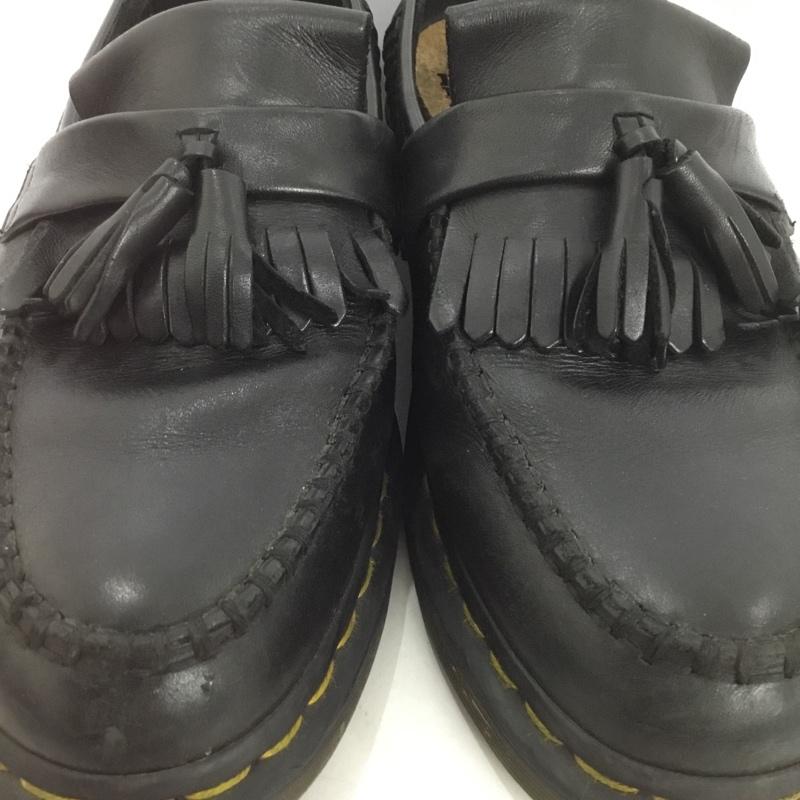 ドクターマーチン Dr.Martens ローファー ローファー タッセル サイドメッシュ ウーブン UK8 US:9 無地 黒 / ブラック / メンズ USED 古着 中古 10133090