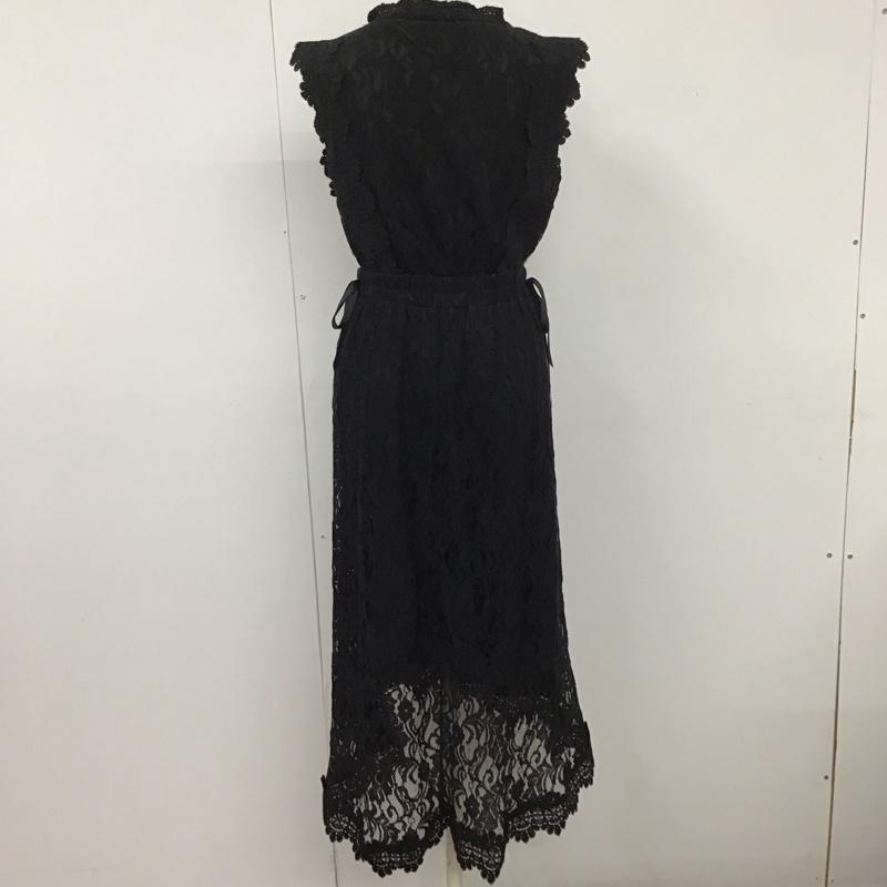 アクシーズファム axes femme ワンピース ロングスカート ST341X12P フィッシュテールレースワンピース ノースリーブ M レース柄 黒 / ブラック / レディース USED 古着 中古 10110975