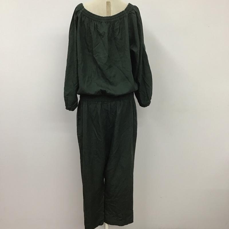 ニコアンド niko and... ワンピース・ドレス・オールインワン ワンピース・ドレス・オールインワン ST72RH02MB オールインワン 長袖 4 無地 緑 / グリーン / レディース USED 古着 中古 10113861
