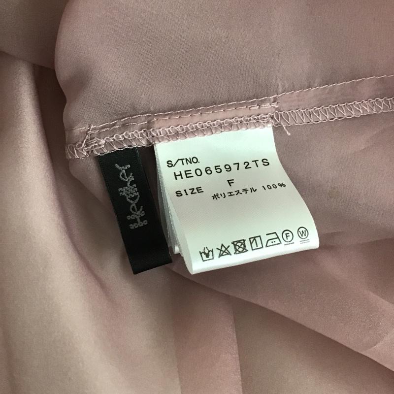 ヘザー Heather シャツ、ブラウス 半袖 オーガンジーシアーシャツ FREE 無地 桃 / ピンク / レディース USED 古着 中古 10105874