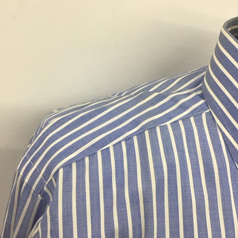 ポロバイラルフローレン Polo by RALPH LAUREN シャツ、ブラウス 長袖 長袖シャツ ストライプシャツ カラーシャツ 長袖カットソー ストライプ 白 / ホワイト / X 水色 / ライトブルー /  メンズ USED 古着 中古 10109564