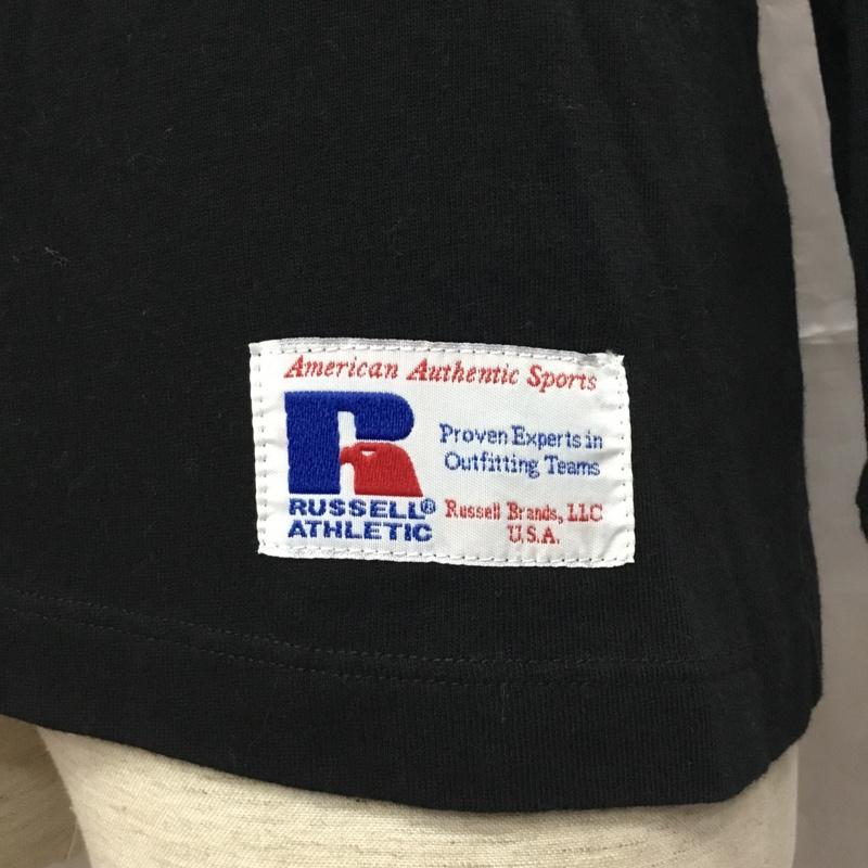 ラッセル RUSSELL カットソー 長袖 長袖 M プリント 黒 / ブラック /  メンズ USED 古着 中古 10109585