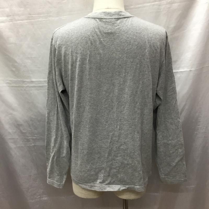 チャムス CHUMS カットソー 長袖 長袖カットソー クルーネックカットソー ロングスリーブカットソー プリントTシャツ M ロゴ、文字 灰 / グレー / レディース USED 古着 中古 10120853