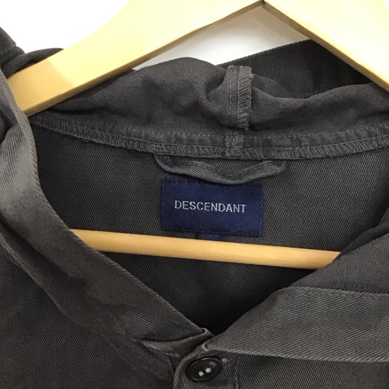ディセンダント DESCENDANT パーカー 長袖 長袖パーカー プルオーバーパーカー ヘンリーネック 3 ロゴ、文字 灰 / グレー / メンズ USED 古着 中古 10132600