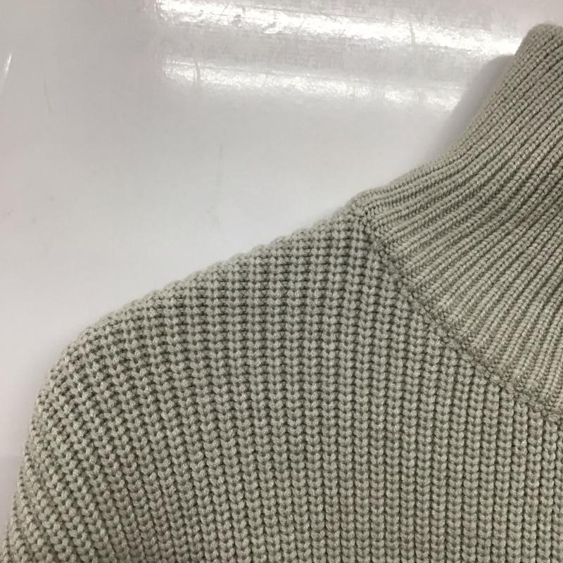 古着 USED カーディガン 長袖 ジップアップニットカットソー カーディガン 長袖ニット ロゴ、文字 灰 / グレー / メンズ USED 古着 中古 10133131