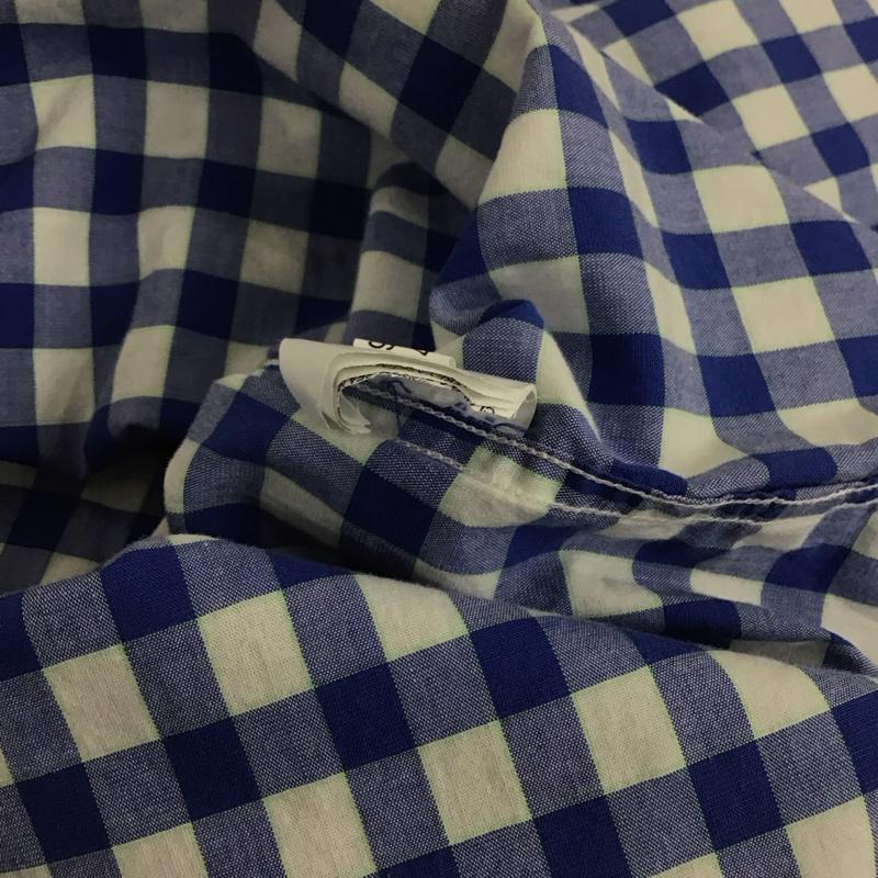 ノーティカ NAUTICA シャツ、ブラウス 半袖 半袖シャツ チェックシャツ ボタンダウンシャツ M チェック 白 / ホワイト / X 青 / ブルー / メンズ USED 古着 中古 10142601