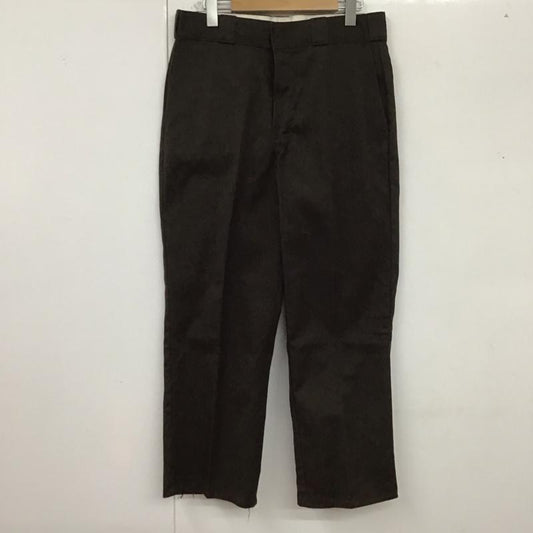 ディッキーズ Dickies パンツ チノパン チノパン ワイドパンツ カジュアルパンツ 32インチ 無地 茶 / ブラウン /  メンズ USED 古着 中古 10126113