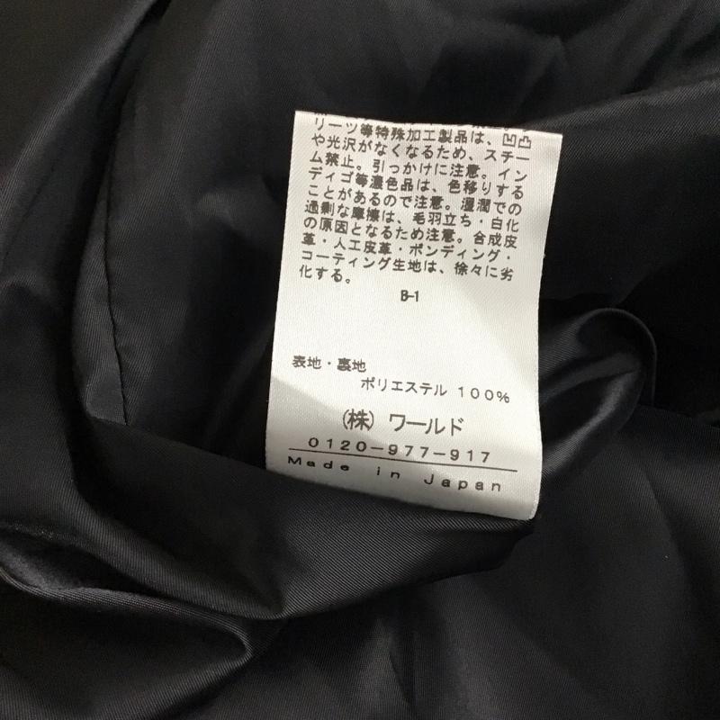 インディヴィ INDIVI ワンピース ひざ丈スカート 127-53030 バイカラー 無地 黒 / ブラック / X カーキ / カーキ / レディース USED 古着 中古 10119365