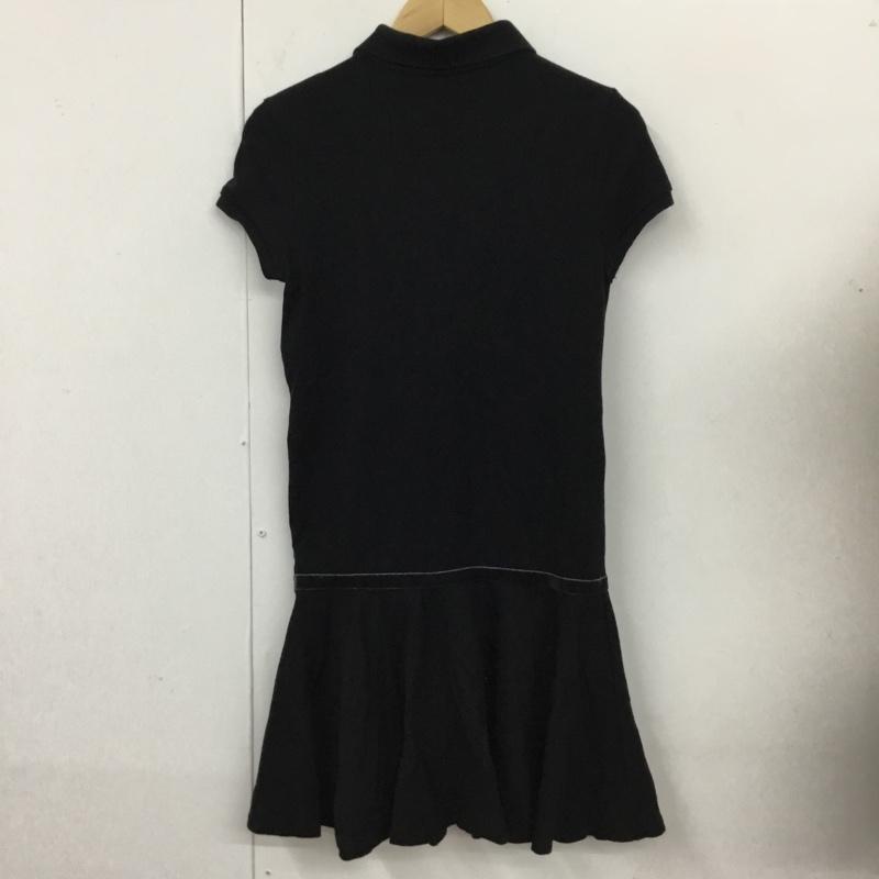 ポロラルフローレン POLO RALPH LAUREN ワンピース ロングスカート 半袖ワンピース ポロシャツ フレアスカート ロングスカート XL ロゴ、文字 黒 / ブラック / レディース USED 古着 中古 10110312