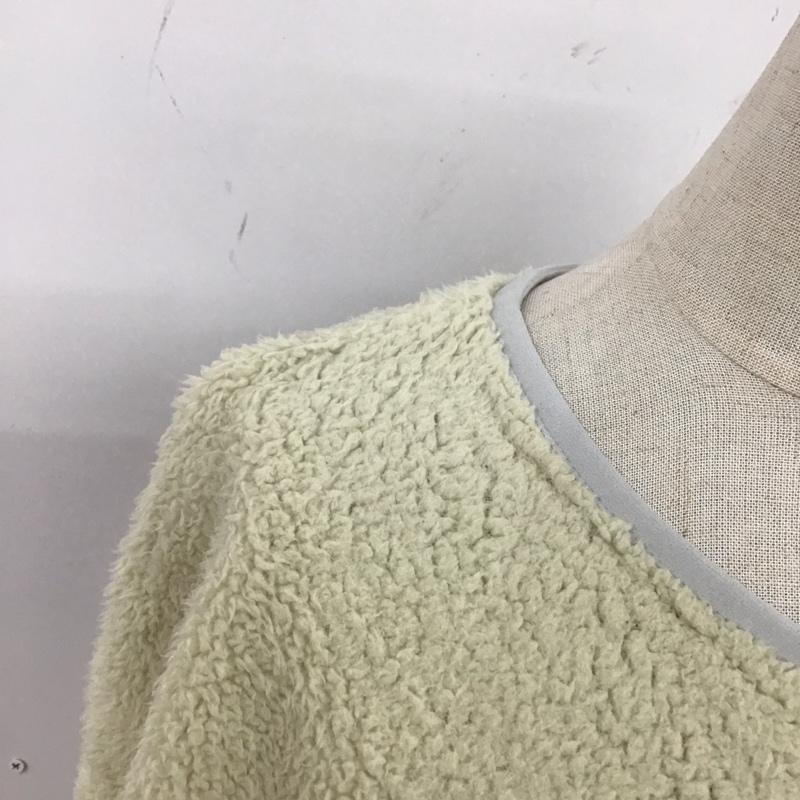 コロンビア Columbia ジャケット、上着 ジャケット、ブレザー 220 PL3228 シカゴアベニュージャケット ノーカラー ボア XL ロゴ、文字 アイボリー / アイボリー / レディース USED 古着 中古 10109027