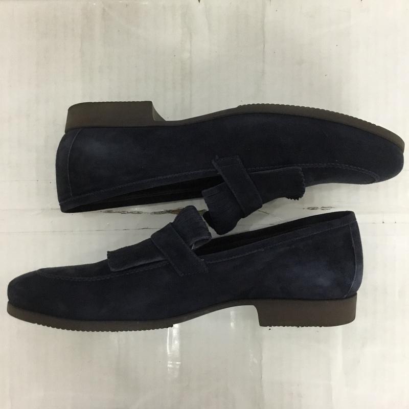フェランテ FERRANTE ローファー ローファー MIAMI スエード 6 1/2 箱有 無地 紺 / ネイビー / メンズ USED 古着 中古 10123626