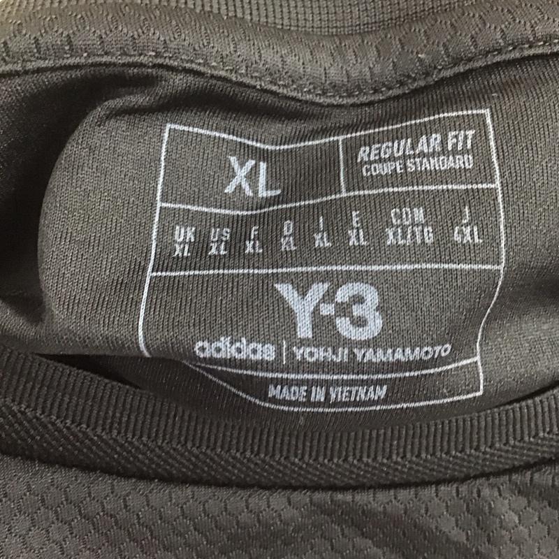 ワイスリー Y-3 カットソー 半袖 iw7390 プレマッチジャージー 半袖カットソー スポーツウェア XL ロゴ、文字 黒 / ブラック / メンズ USED 古着 中古 10128789