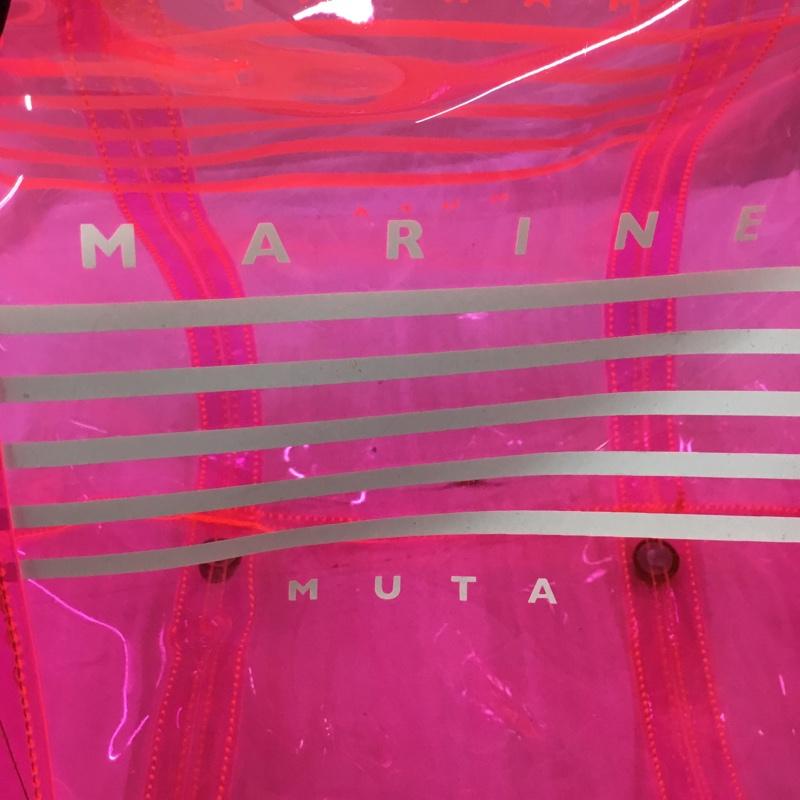 ムータ muta ボストンバッグ ボストンバッグ muta MARINE スケルトン クリアバッグ ロゴ、文字 桃 / ピンク / レディース USED 古着 中古 10106026