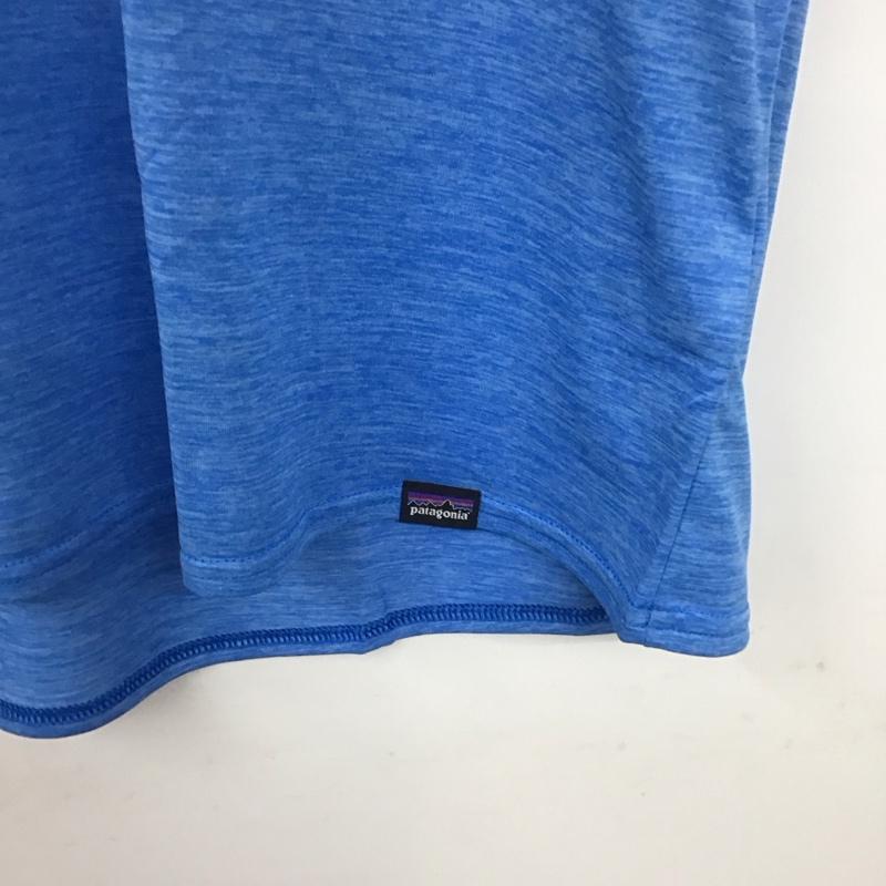 パタゴニア patagonia Tシャツ 半袖 半袖カットソー プリントTシャツ クルーネックカットソー M プリント 青 / ブルー / メンズ USED 古着 中古 10139824