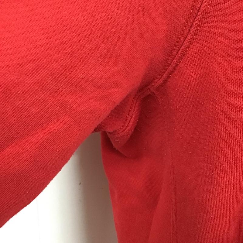 ポロラルフローレン POLO RALPH LAUREN トレーナー 長袖 長袖トレーナー スウェット クルーネック リブスウェットカットソー XXL ロゴ、文字 赤 / レッド /  メンズ USED 古着 中古 10120629