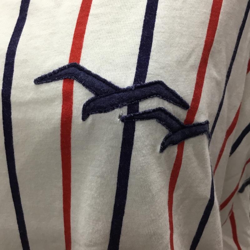古着 USED カットソー 半袖 半袖カットソー プリントTシャツ クルーネックカットソー 46 ストライプ マルチカラー / マルチカラー / レディース USED 古着 中古 10118481