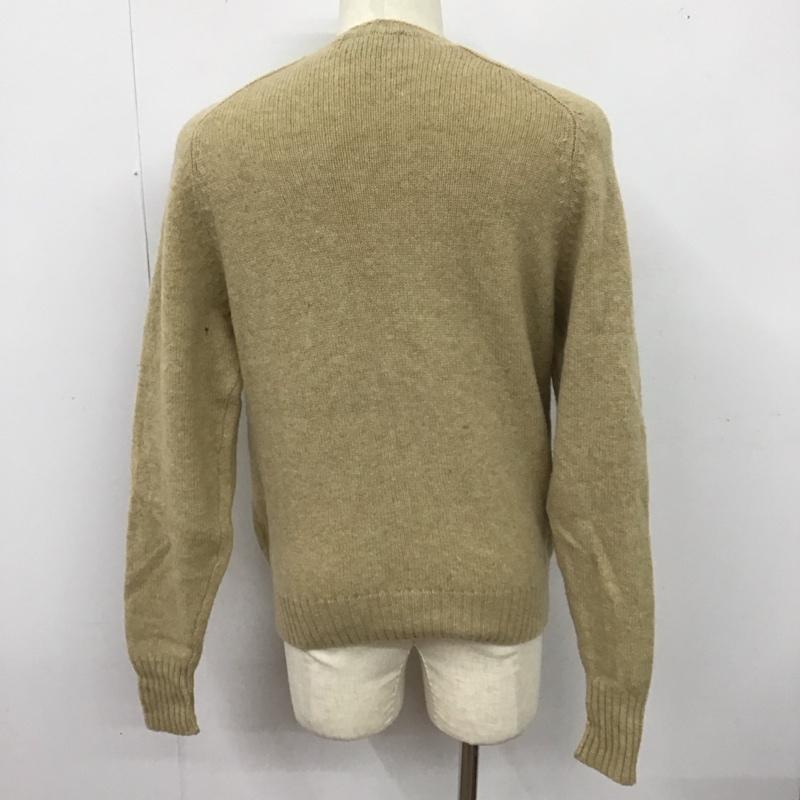 ポロバイラルフローレン Polo by RALPH LAUREN ニット、セーター 長袖 長袖ニットカットソー ニット セーター クルーネックニット L ロゴ、文字 ベージュ / ベージュ / メンズ USED 古着 中古 10123880