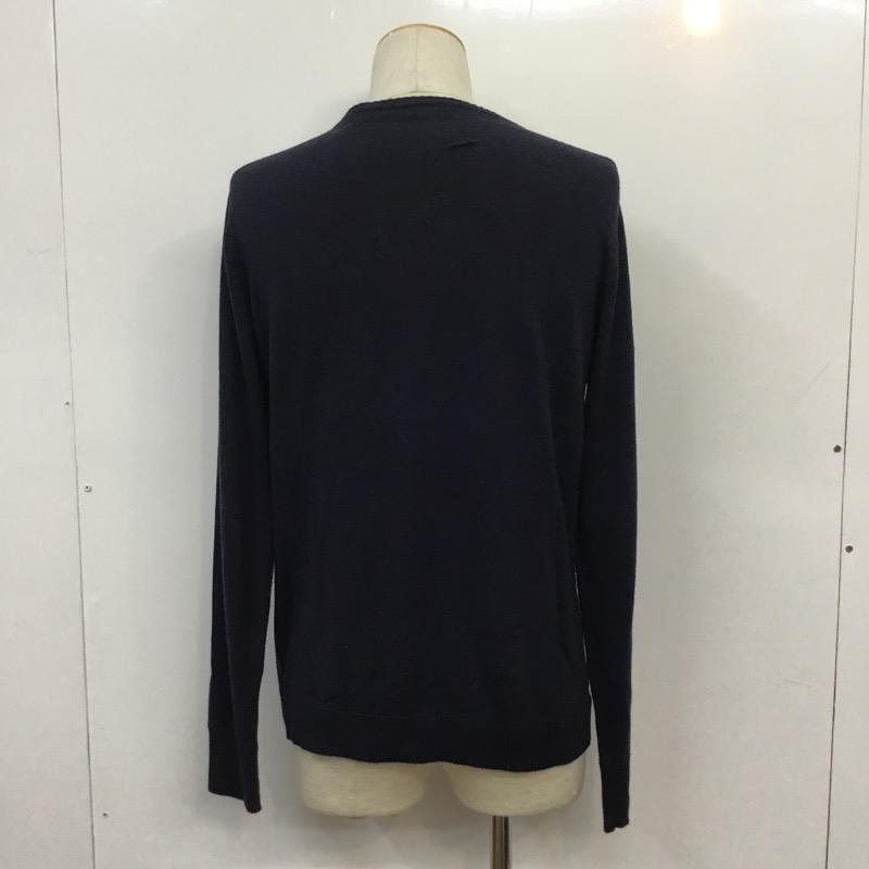 アーバンリサーチ URBAN RESEARCH ニット、セーター 長袖 Vネック アーガイル柄 38 紺 / ネイビー / メンズ USED 古着 中古 10040985